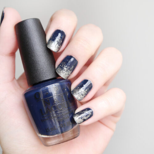 diy-nail-art-navy-silver-ombre